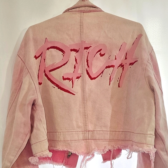 Pink Distressed Jacket - Picture 2 of 3